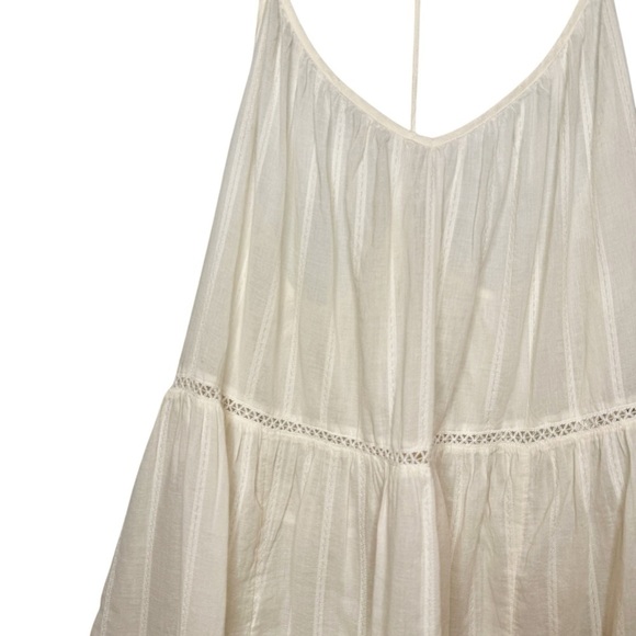 NEW Madewell Embroidered Cream Racerback Women’s Summer Cover Up Dress Sz 2X - Picture 5 of 11